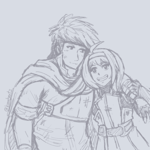 Ike and Mia for @luna-solenna-blog~ They gave me the option to chose between Ike and Mia or Sothe an