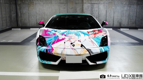 Lamborgini Gallardo -2015 Super GT300  #0 Goodsmile Racing  Hatsune Miku SLS Color秋葉原UDX駐車場[痛車SNAP]N