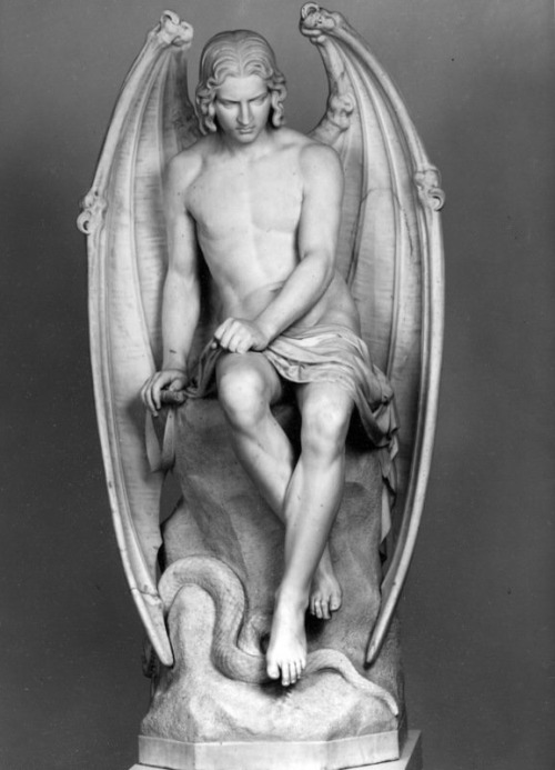 caffeinatedmusing: 1. L’ange du mal by Joseph Geefs 2. Le genie du mal by Guillaume Geefs Her