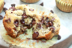 in-my-mouth:  Chocolate Chip Banana Nut Muffins