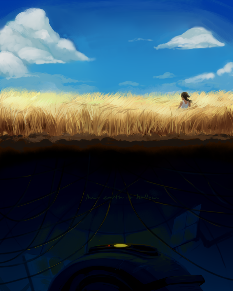 cocokat:  the earth is hollow. ((really inspired by this game rn oh mygod)) 