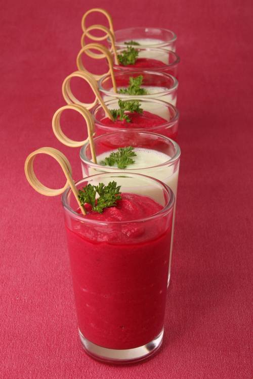 Vanilla Beet Maragrita !Ingredients:1.5 oz. Silver Tequila1 oz. Vanilla Vodka2 oz. pineapple juice½ 