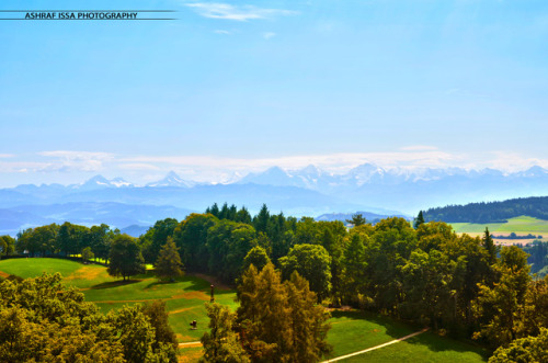 Swiss Mountains - Gurten view, Bern.