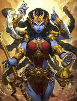 zoesfantasyworld:  SMITE Kali re do by Brolo  