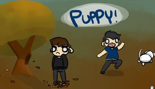 happypandaparade:autumn is ruined guys, everyone go homemore phan doodles X