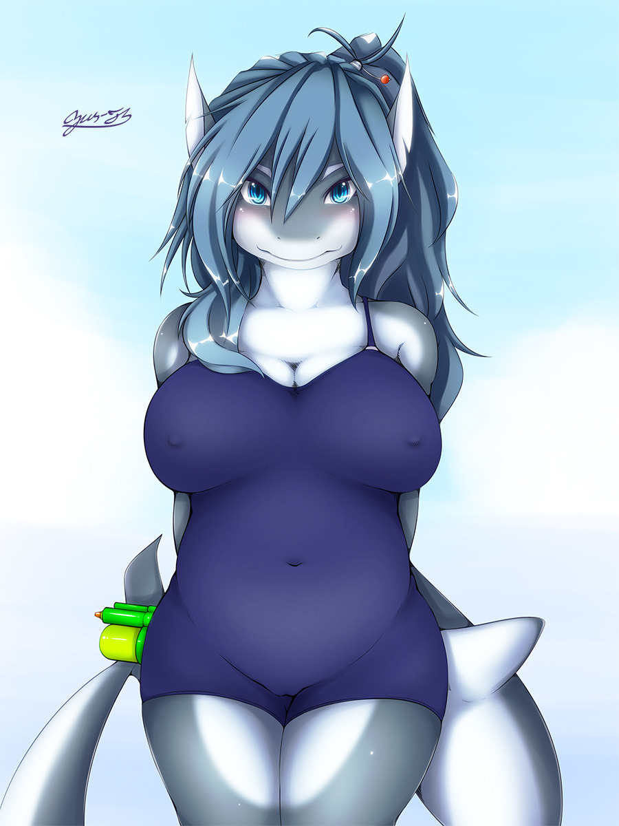 dragondeviant:  Busty One-Piece Swimsuits for Anon (source: X, X)