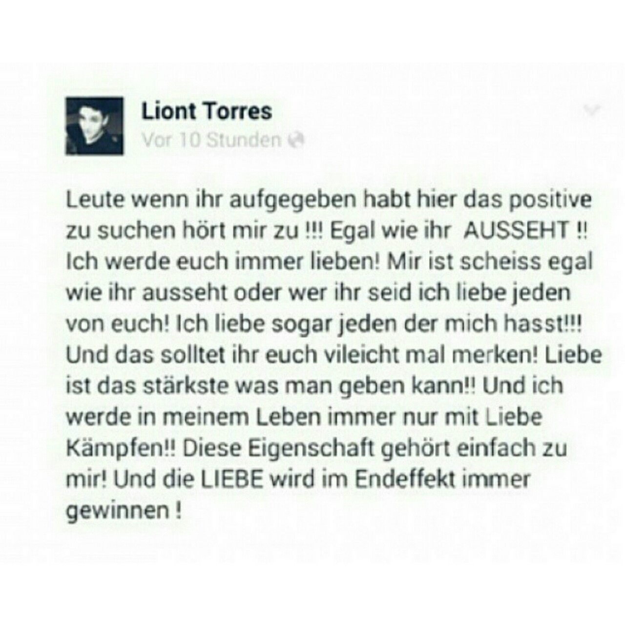 xfvckwhattheytalkx:  Und genau wegen solchen liebevollen Texten liebe ich ihn einfach !