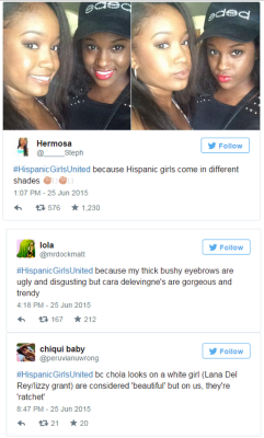 Profeminist:    ‘Hispanic Girls United’ Hashtag Smashes Ethnic Stereotypes“Women