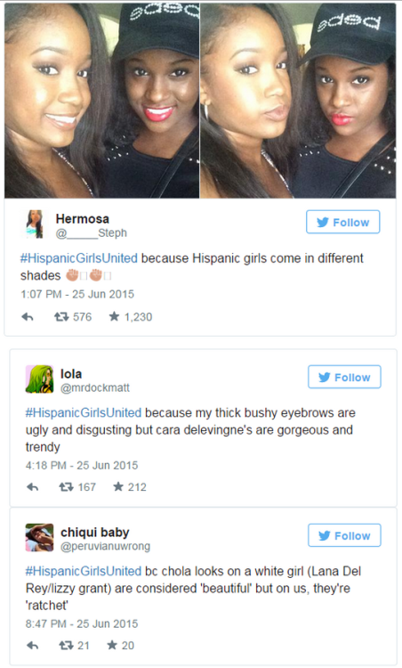 ‘Hispanic Girls United’ Hashtag Smashes Ethnic Stereotypes“Women are taking to Twi