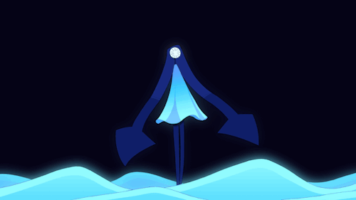 spookyspacepixels: A small practice animation that I finally managed to finish featuring a recent oc named The Clock Lady! (temp name probably) Why is she standing in a bunch of water? Idk.  She lives in a dreamscape where she can alter the environment