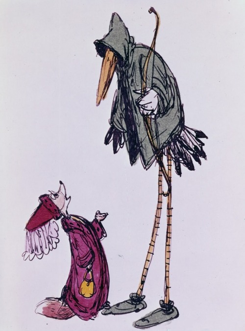 animationandsoforth: Robin Hood character designs by Ken Anderson