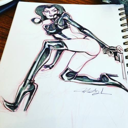 mindyleedoodles:#aeonflux #sketch