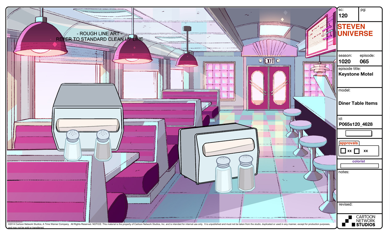 A selection of Characters, Props, and Effects from the Steven Universe episode: Keystone