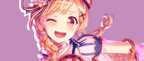 BANDORI EDIT CHALLENGE! DAY TWOfavorite member of poppin party: arisa ichigaya