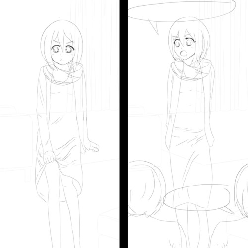 Sketches for pigolica.tumblr.com/post/174502257297/shingeki-no-kyojin-poker-with-dares