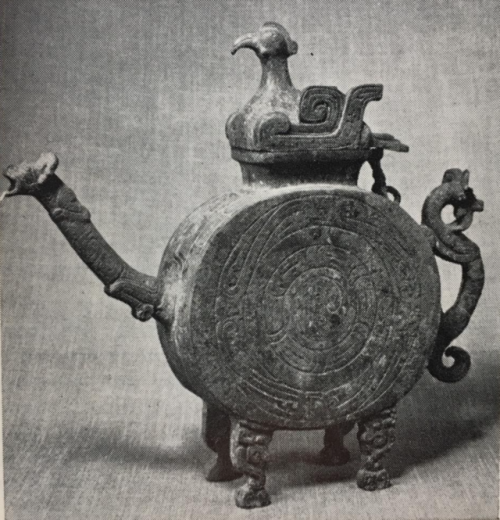 poetryconcrete: A four legged cormorant teapot with thai writting symbol of the name Xiao Hua.
