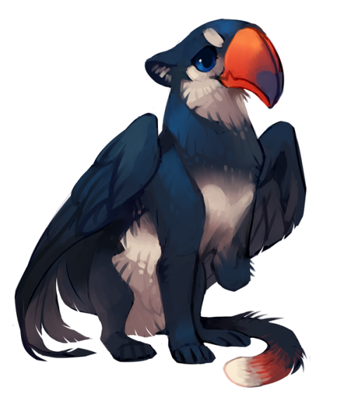 pigeoninacoffeeshop:designed some gryphon characters the other day!!i plan to use them for a project