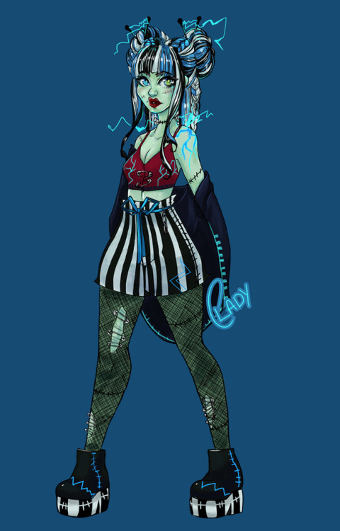 Monster High Character Design Tumblr - frankie monster high roblox royale high