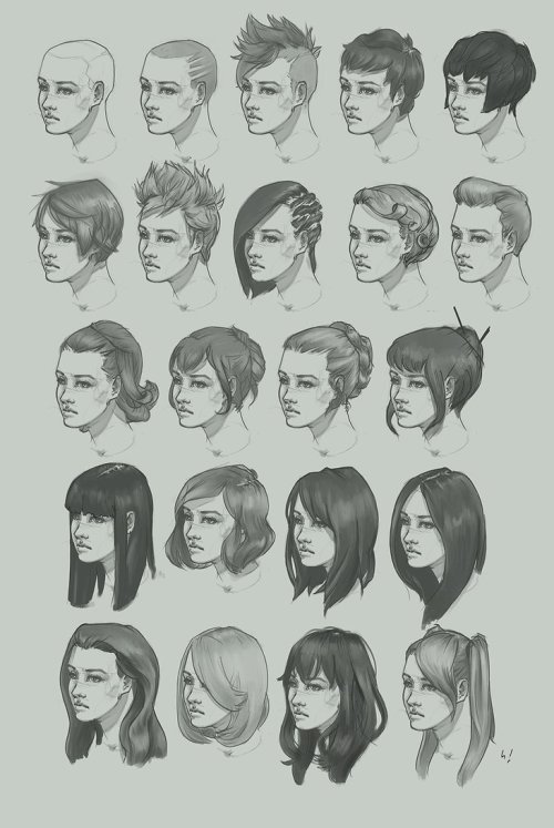 Hairstyle Study By ArtOfhKm 