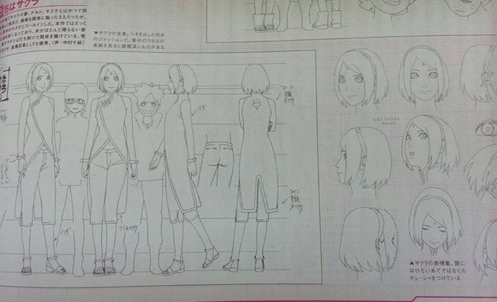 Masterpost sketches for Boruto the movie :
