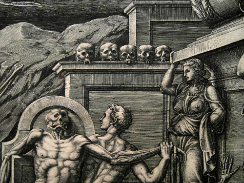 lucysskeleton: Giorgio Ghisi, after Giovanni Battista Bertani, The Vision of Ezekiel, 1554 Source