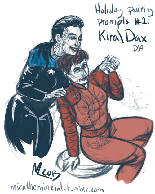 micathemineral:Jadzia Dax/Kira Nerys for sophiagratia and snowysalmon for my holiday pairing prompts
