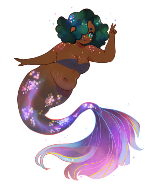 sergle:starting the new year off with a mermaid!!