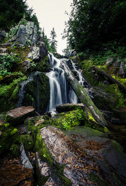 Olympic Waterfall by bestviewedlarge on Flickr.