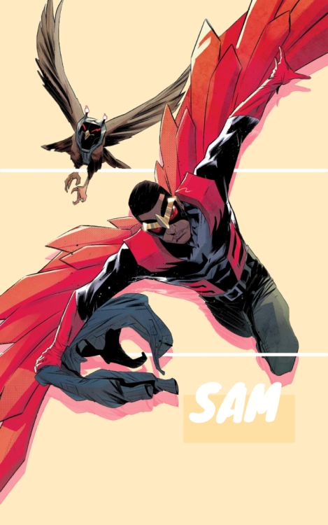 whothehellisbuckles: The Falcon. You talk to birds. They talk back.Sam Wilson in Falcon &amp; Wi