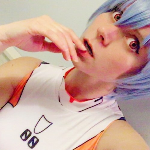 Me as #reiayanami (in a very cheap way). Since is my bf #bestgirl from #neongenesisevangelion I want