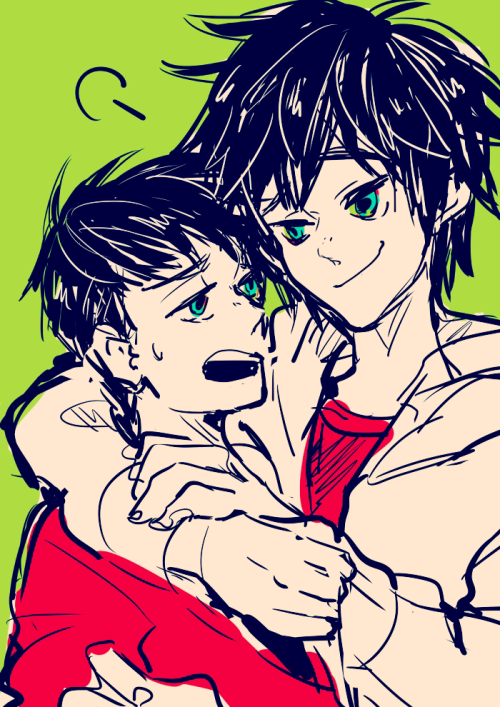 mkb-empty:  I always draw pictures without thinking… Just spend Hamadas!