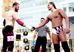 Ignoring Bo Dallas….Drooling Over Sami’s Ass!