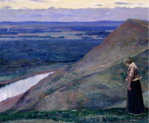 Sad, lost and beautiful women by russian artist Nesterov