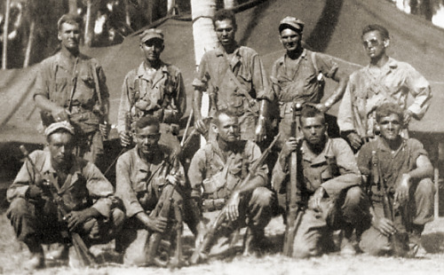 The Airshow at Cabanatuan Death Camp, the Philippines, World War II.As American forces closed in on 