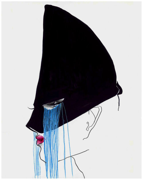 robertocustodioart:Jean-Paul Gaultier Hat by Tony Viramontes 1984