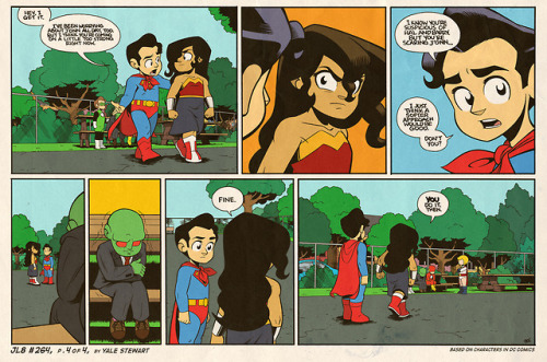 JL8 #264, pgs. 1-4 by Yale StewartBased on characters in DC Comics.Like the Facebook page here!Archi