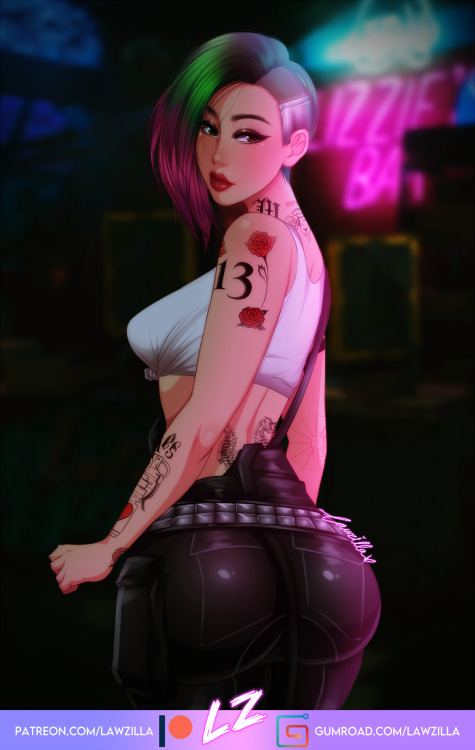   Finished up this lovely lady from Cyberpunk porn pictures