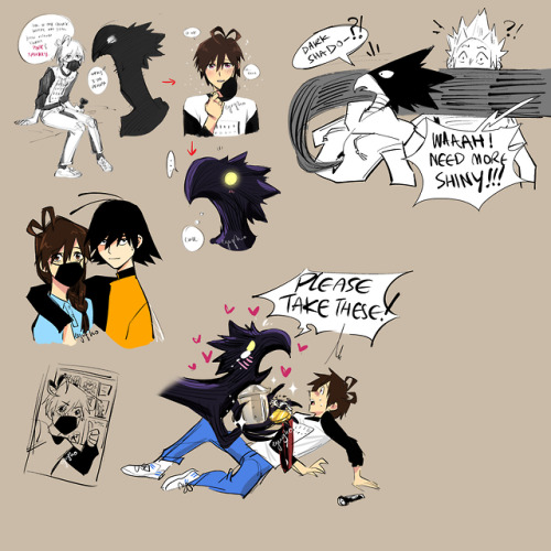 A lot of sketches relating to my BNHA OC Hato! He’s just so much fun to draw, I couldn’t
