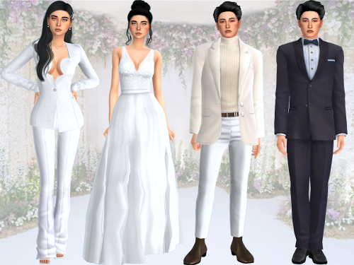 Wedding look book! Bride: Engagement party - Hair (TSR) @nightcrawler-sims • Ear