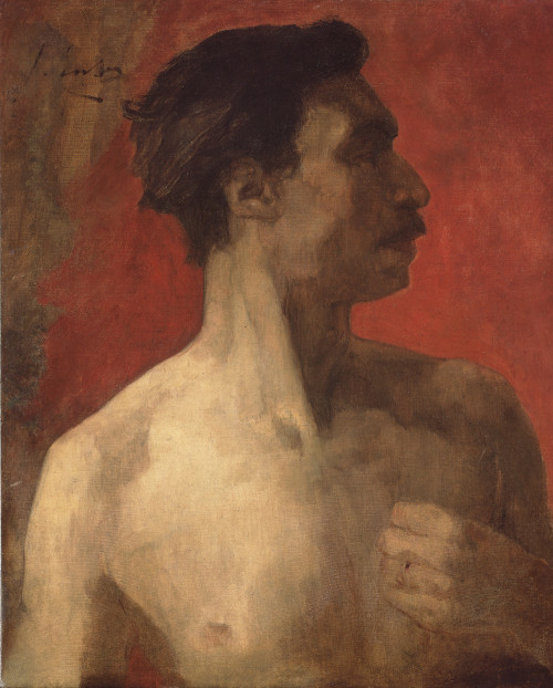 James Ensor, Modèle: Buste d'homme, 1878-1879