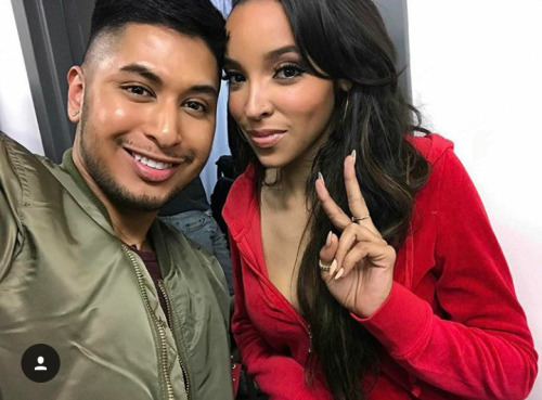 Tinashe with fans last night