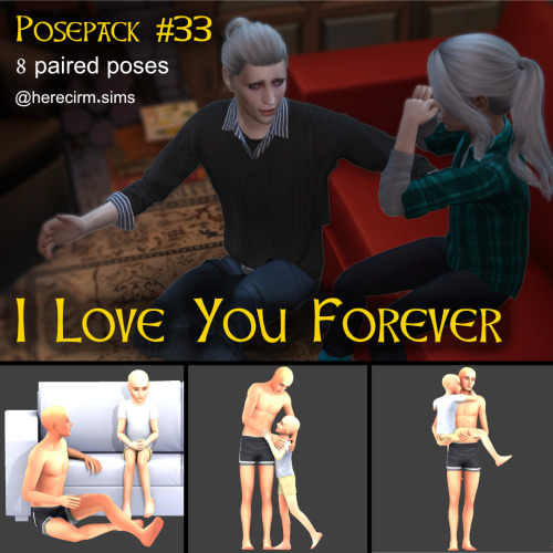 New posepack: I Love You ForeverThis was a pose request from @lilsebbyevans , but I forgot to put my