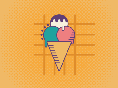Here’s a little ice cream cone I whipped up this morning!
