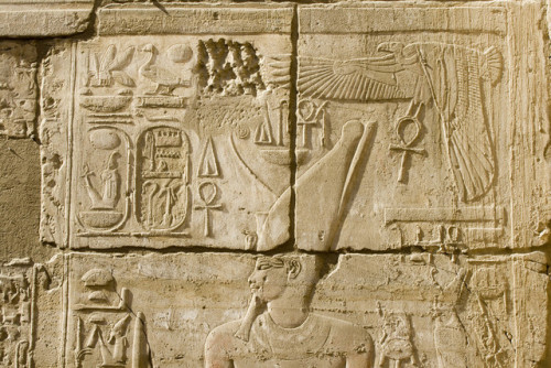 Relief of King Amenhotep IIIBas relief depicting the pharaoh Amenhotep III (r. ca. 1391-1353 BC) wea