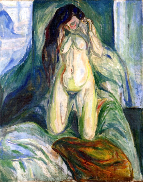 Kneeling Nude Edvard Munch - 1922-1926