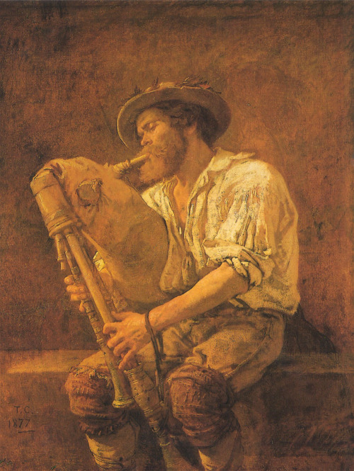 tumbllrkilledmyartblog:Thomas Couturey - Bagpiper - 1877