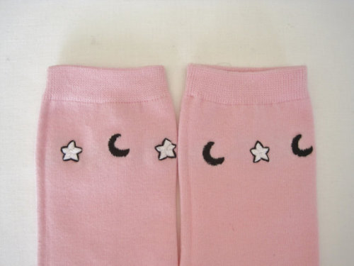 cultfawn:Moon & Stars Socks$20