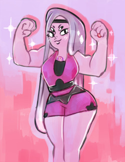 anusreaper:  Ruby/Amethyst + Sapphire/Pearl fusion based on this post   &lt;3