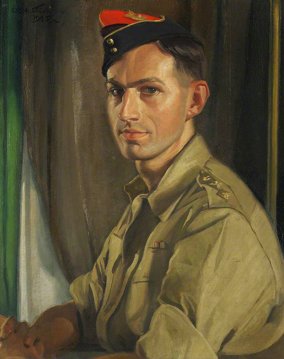 bloghqualls:  William Oliphant Hutchison (Scottish, 1889-1070)Portrait of Lieutenant