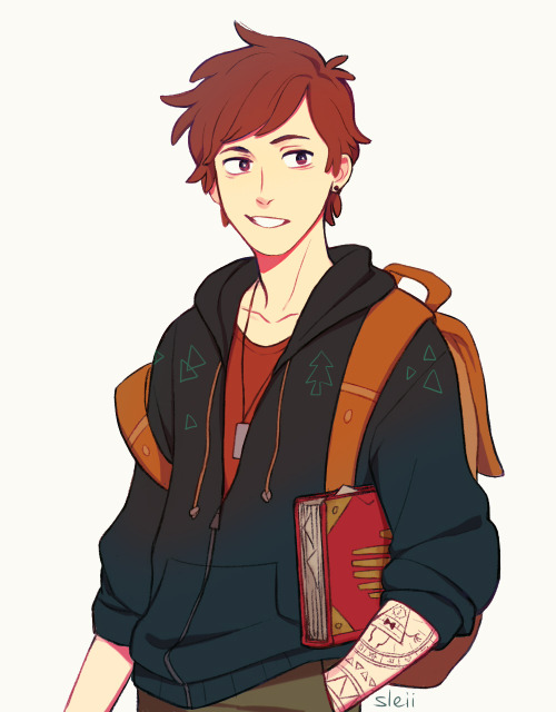 sleiin:a teenage Dip based on life-writer‘s rly cute design! (idk how to draw his hat otl,..)
